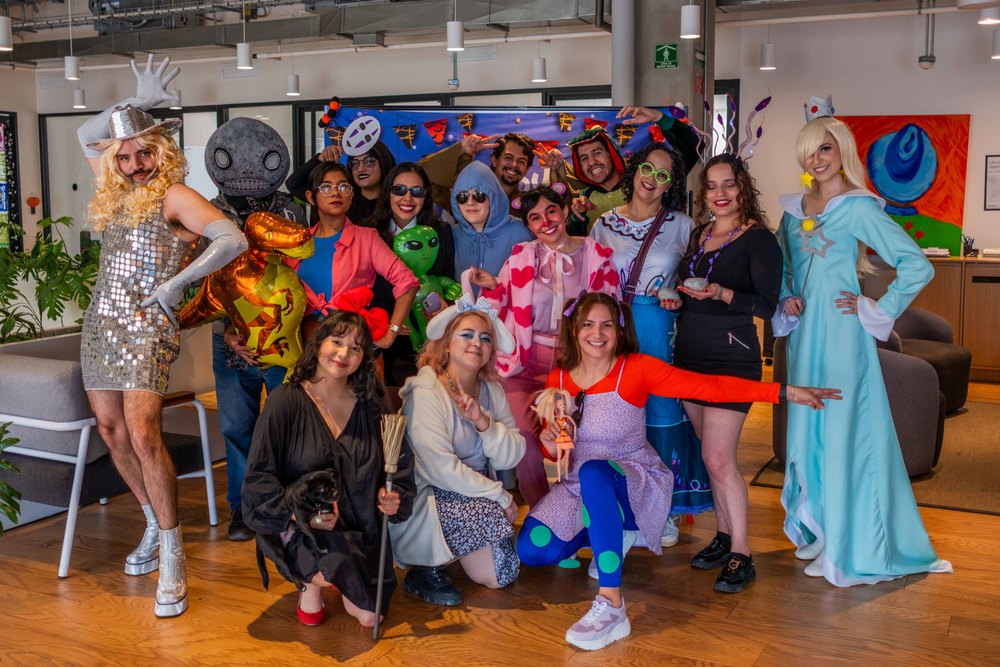 Apptegy members in their Halloween costumes