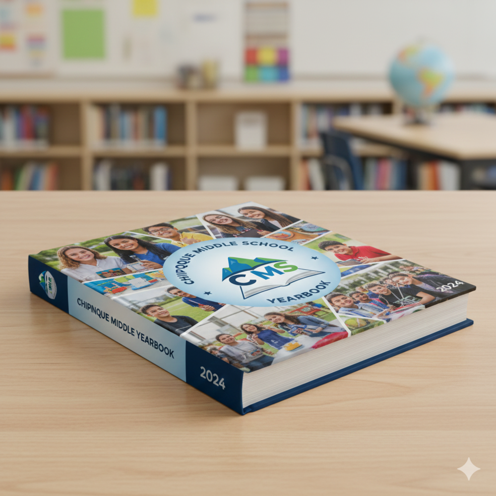 Chipinque Yearbook Sitting on Desk