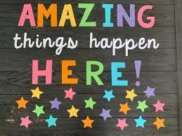 multi colored stars: amazing things happen here