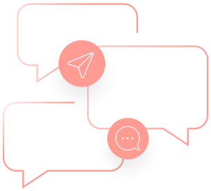 hard at work sending messages