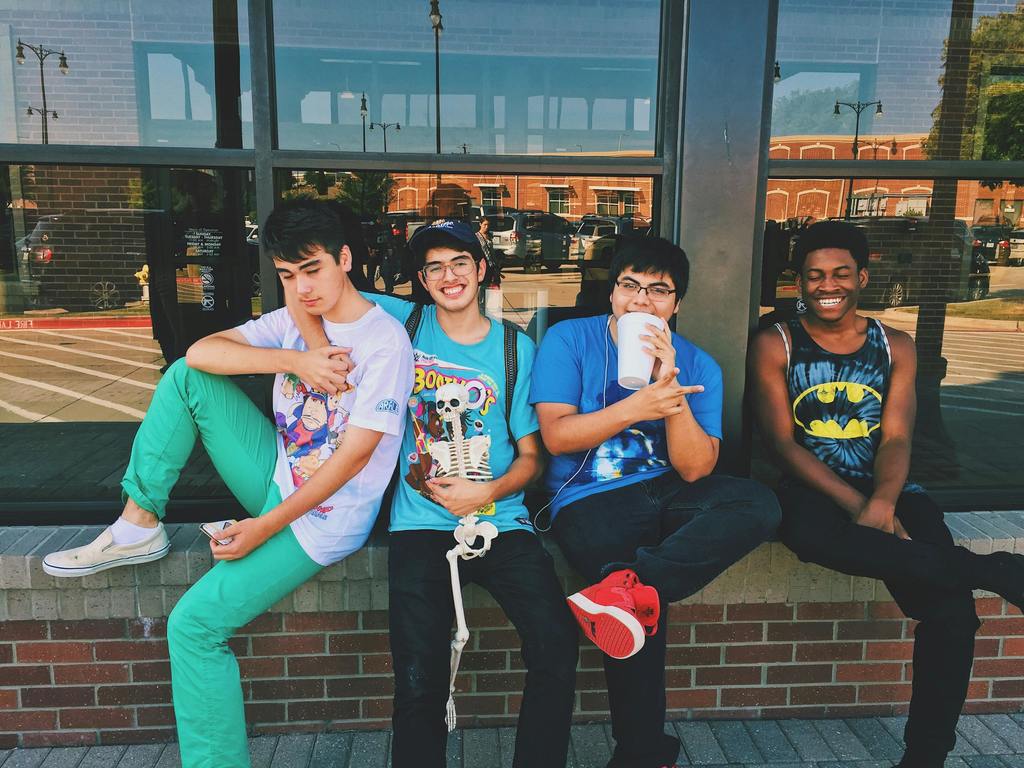 Students on the last day of school
