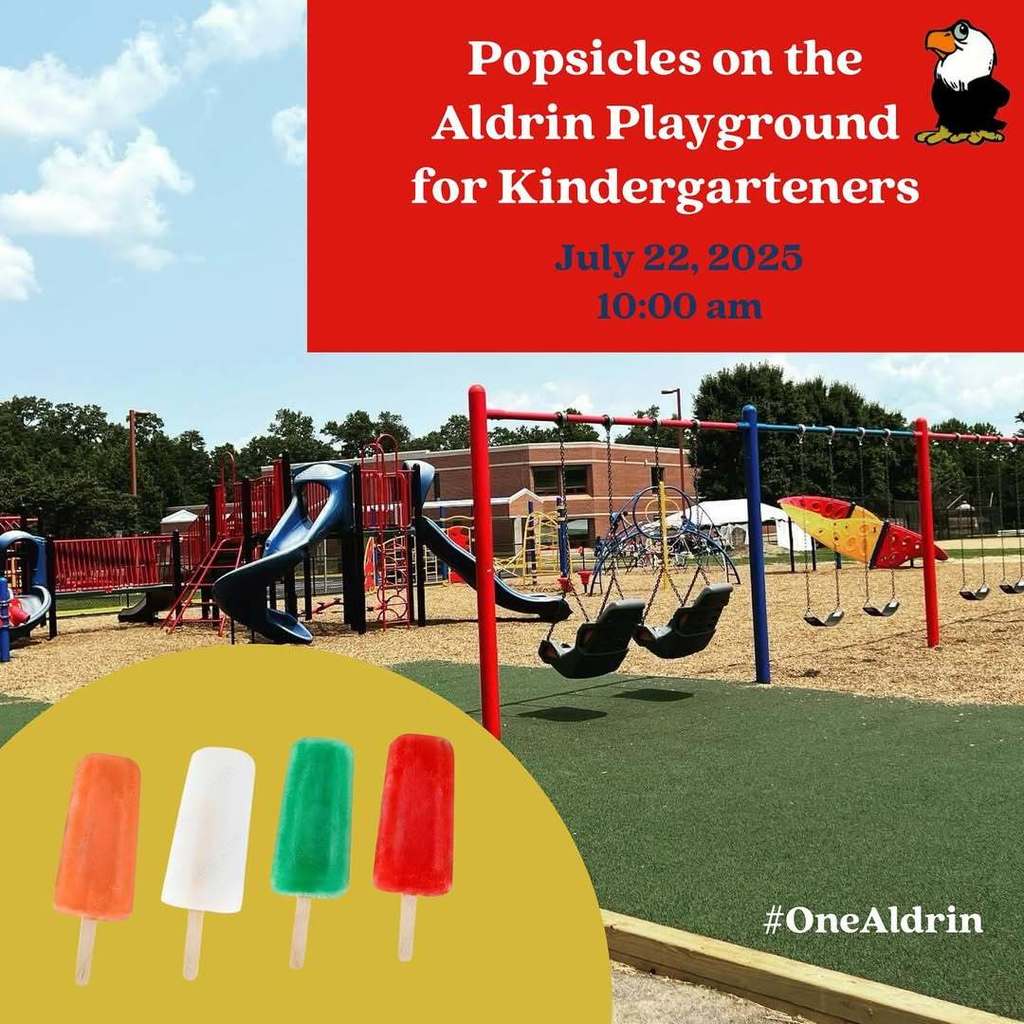 popsicles on the aldrin playground for kindergarteners july 22 10am