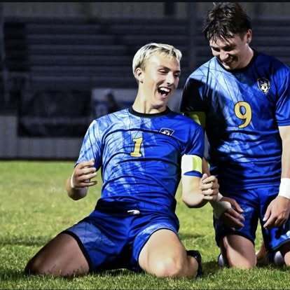 Soccer students celebrating!