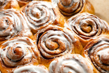 A photo of cinnamon rolls made by Mr. Thomas