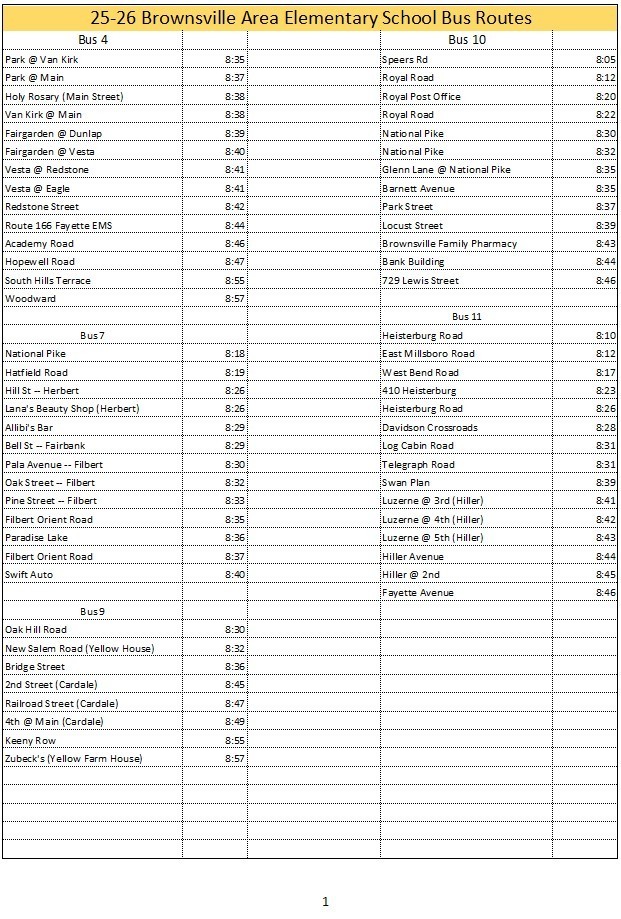 25-26 BAES Bus Times Page 1