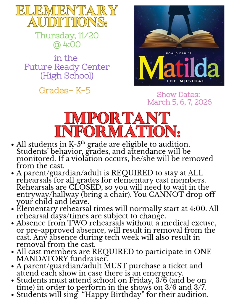 Elementary Auditions