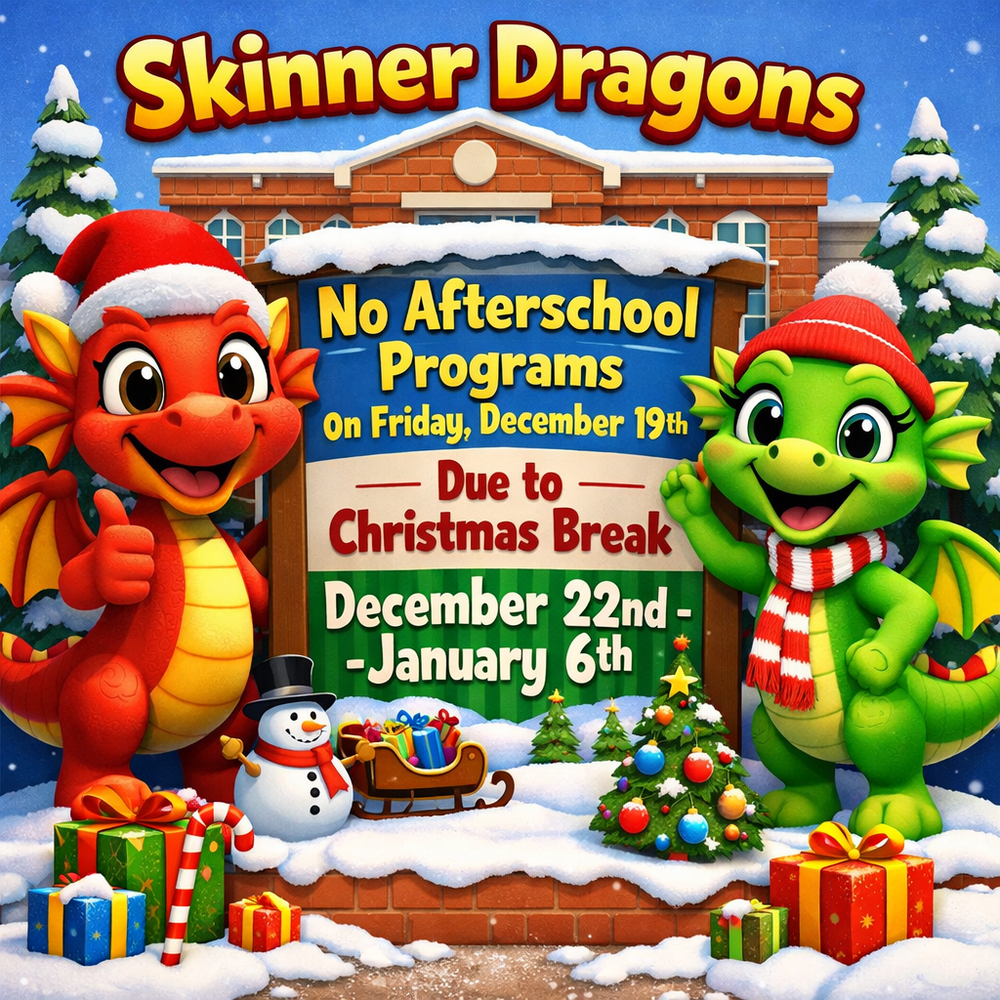No Afterscool Activities on Friday December 19th. Merry Christmas!!!!