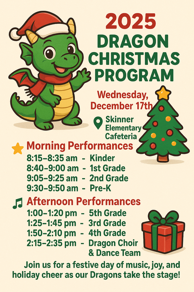 Christmas Program Schedule