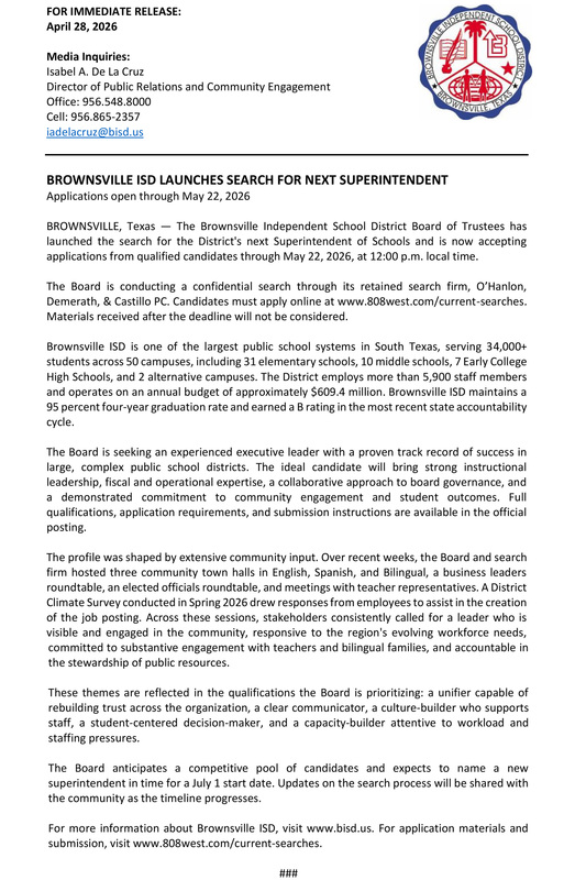 Superintendent Search