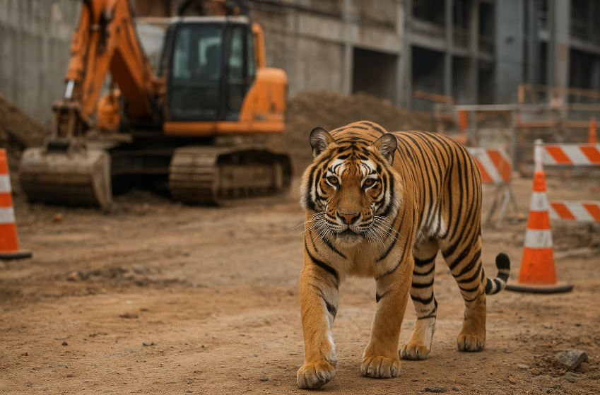 construction tiger