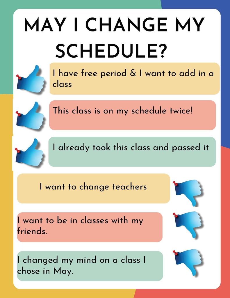 Can I change my schedule