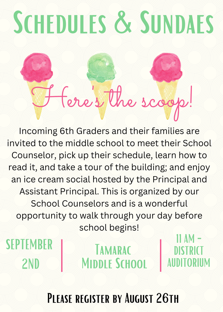 Schedules and Sundaes
