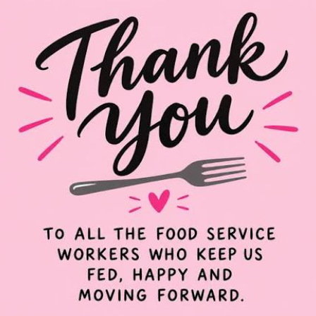 Food Service Thank You