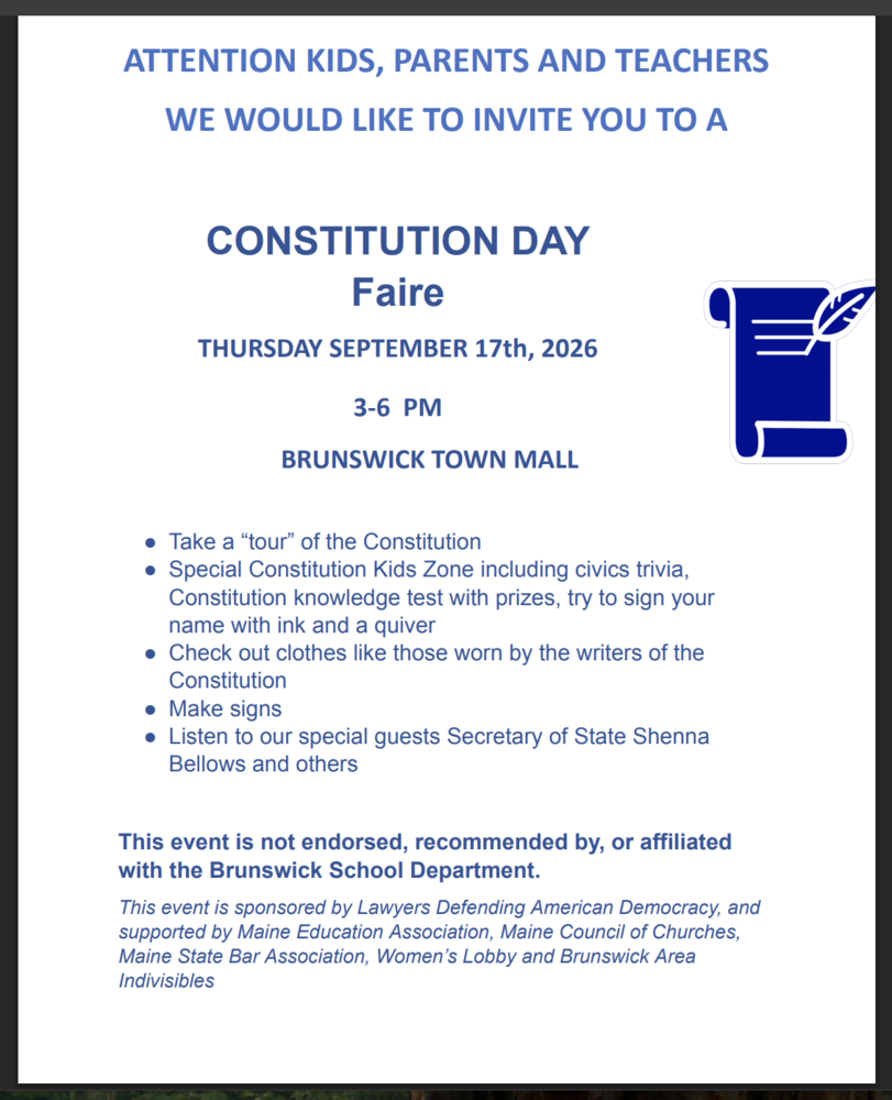 Constitution Day Faire