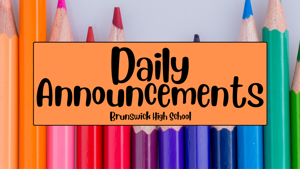 Announcements