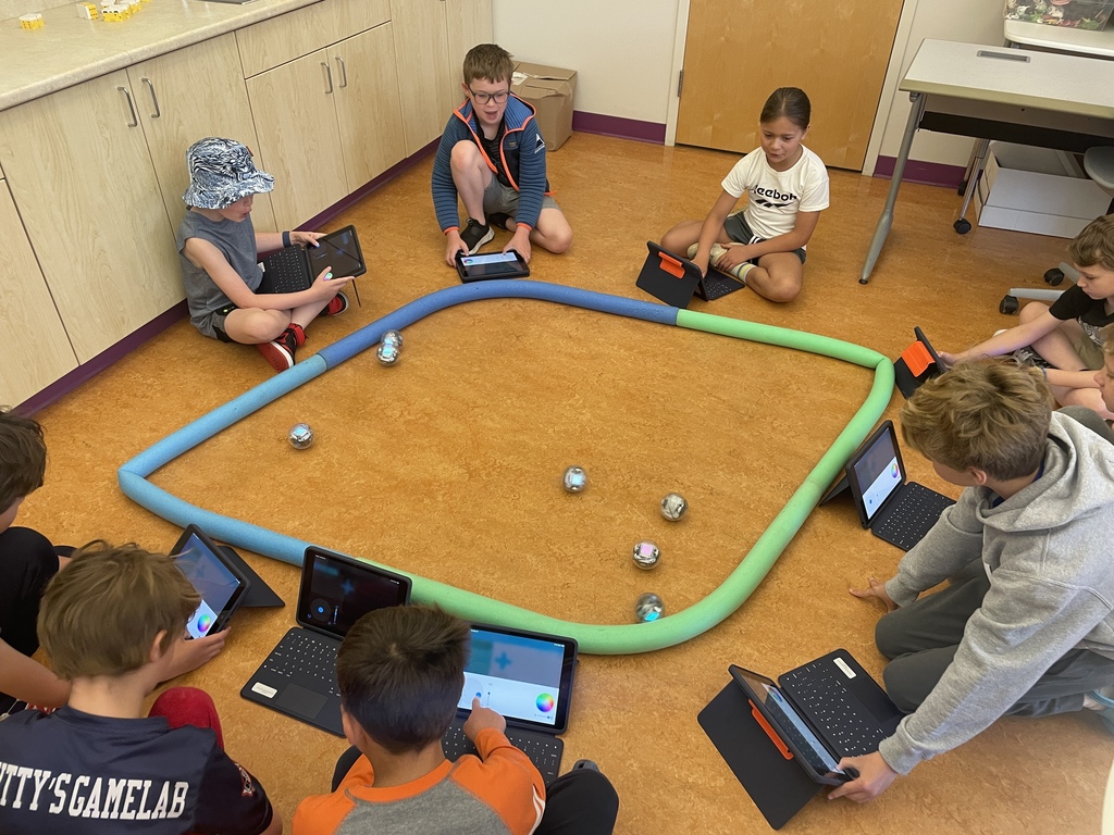 students learning how to drive Sphero Bolts