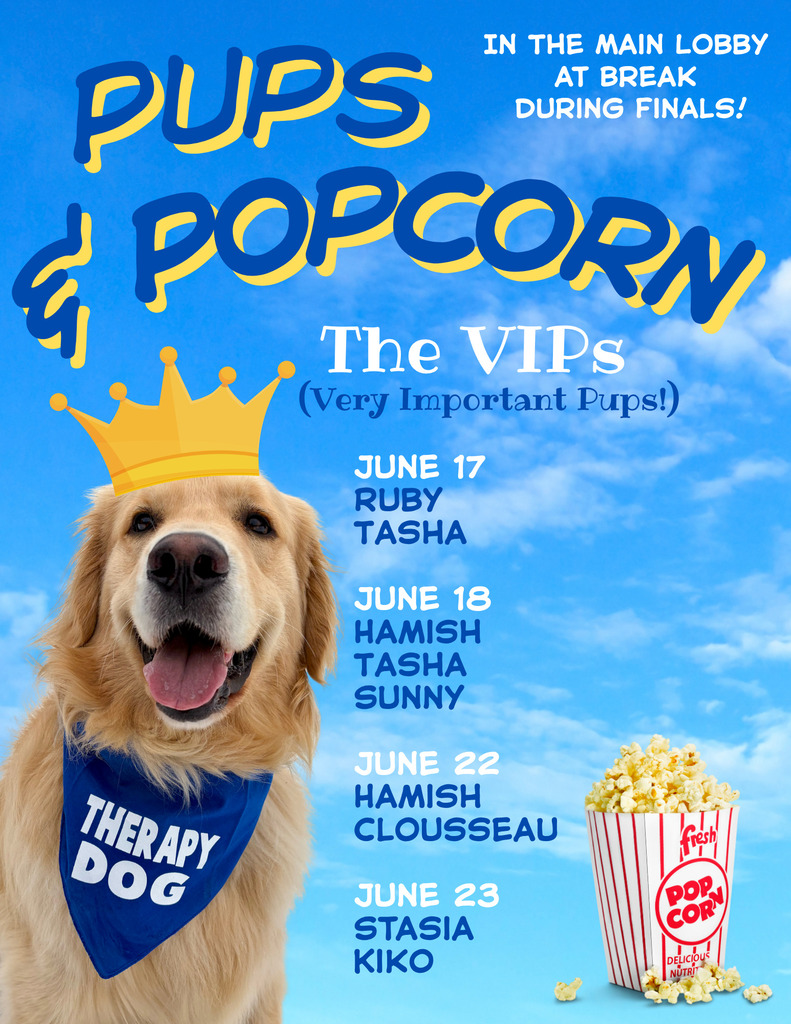 Therapy Dog Schedule