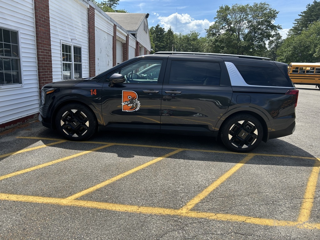 Vehicle with B on the door