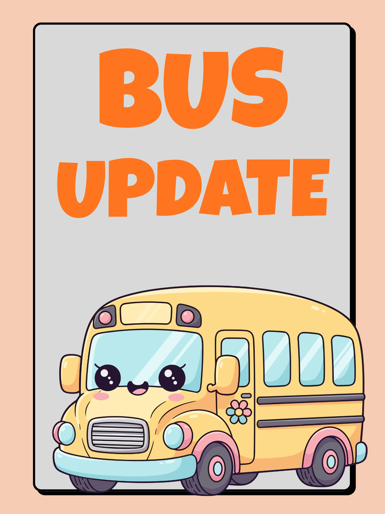 Bus Update Picture with Bus
