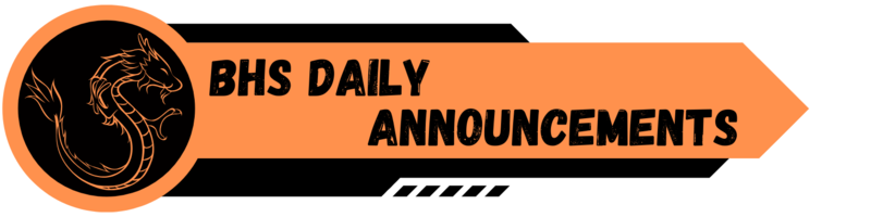 Announcements