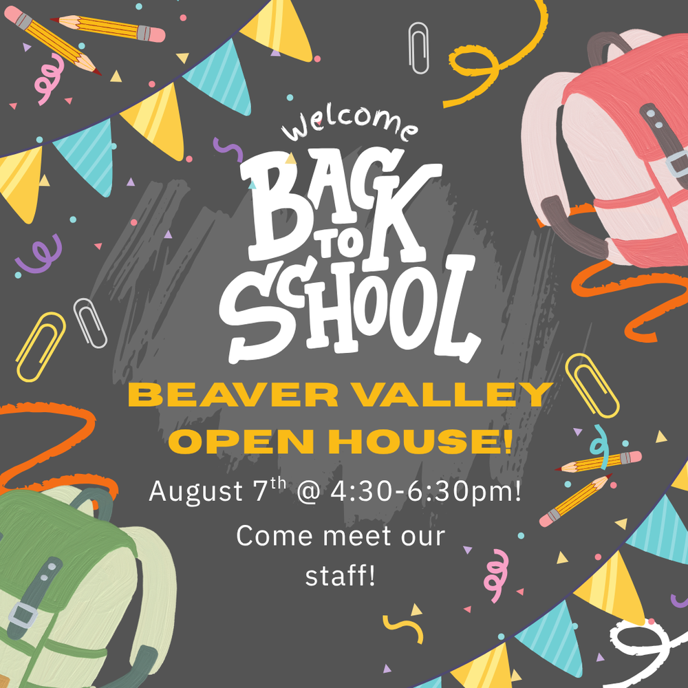 Back to School Open House flyer