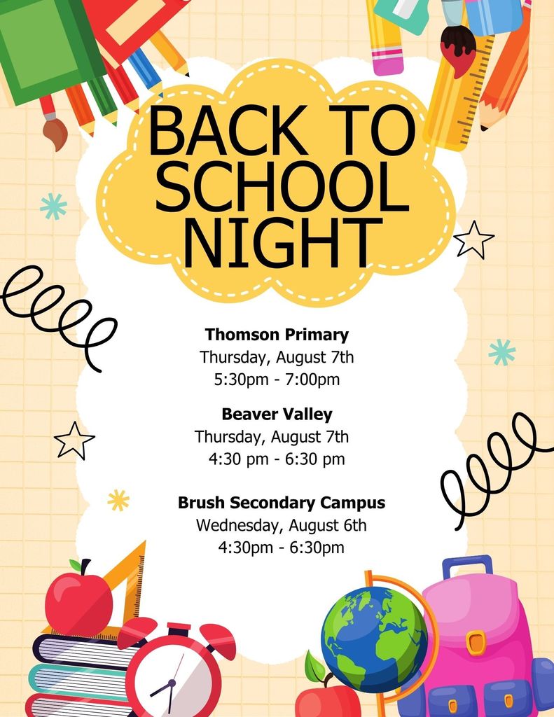 Back to school night flyer