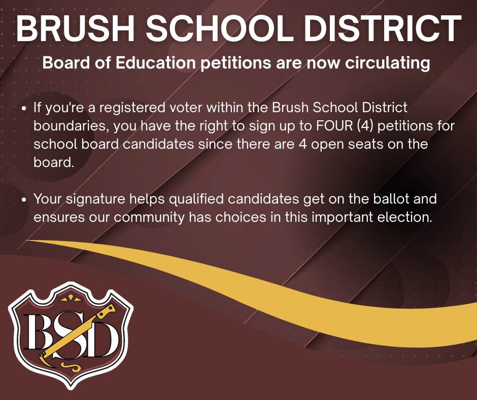 Flyer with information regarding Board of Education petitions