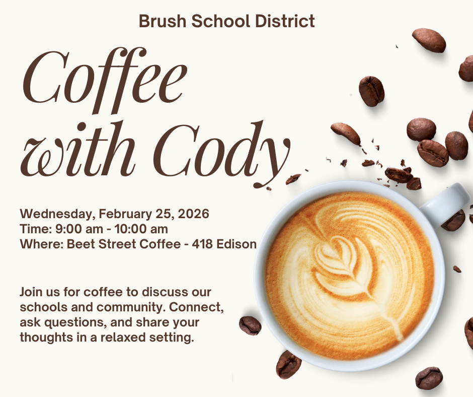 Coffee with Cody flyer Wednesday February 25, 2025 from 9 - 10