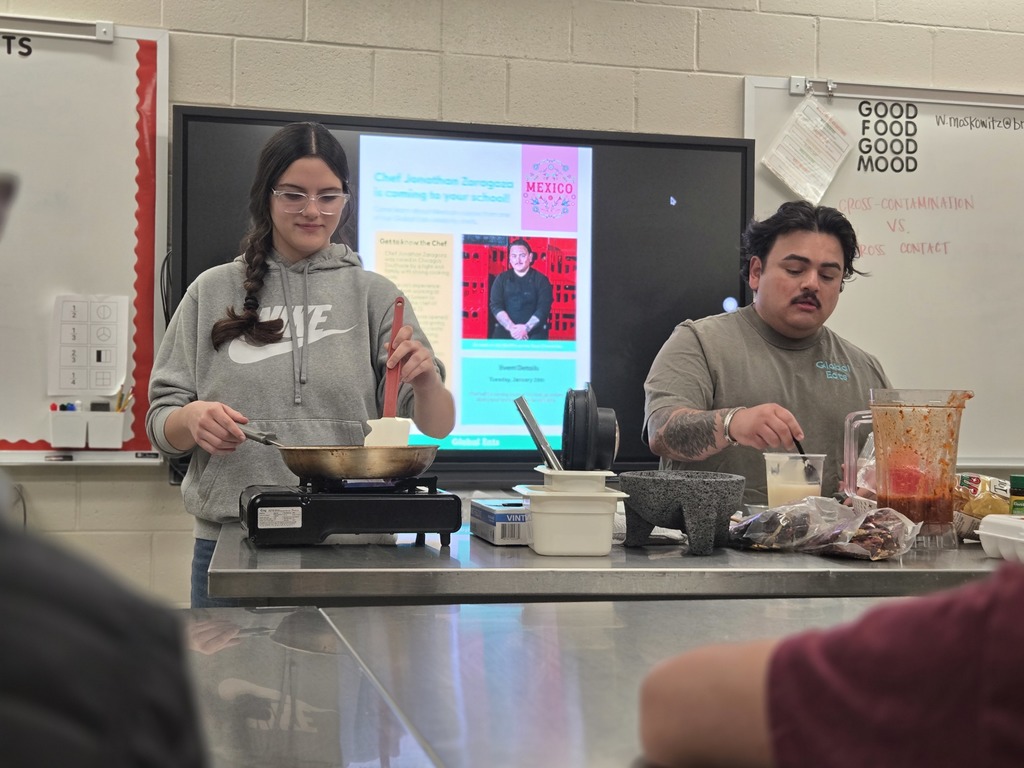 Students with Chef Jonathan Zaragoza