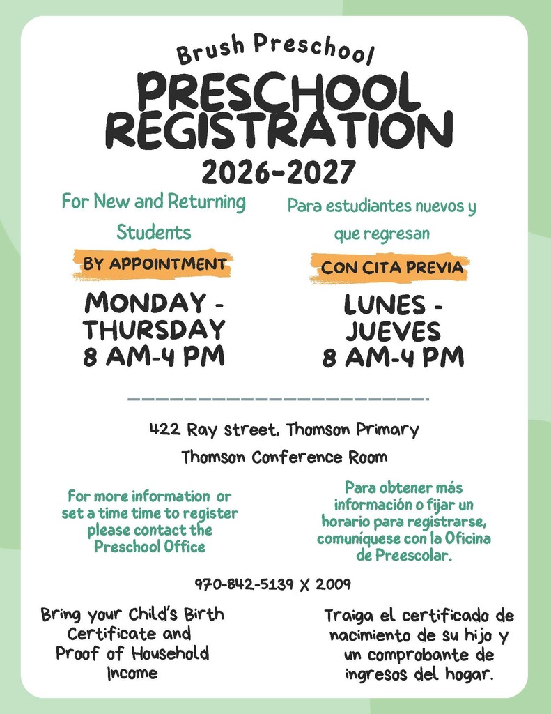 Preschool Registration Flyer