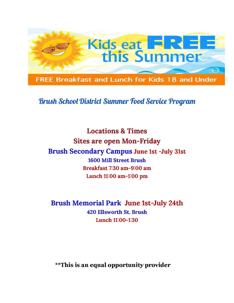 Summer Meal Program Flyer 