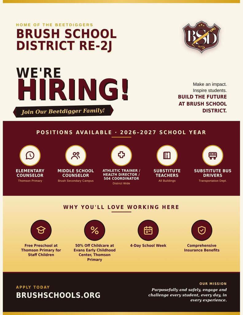 We are hiring flyer 