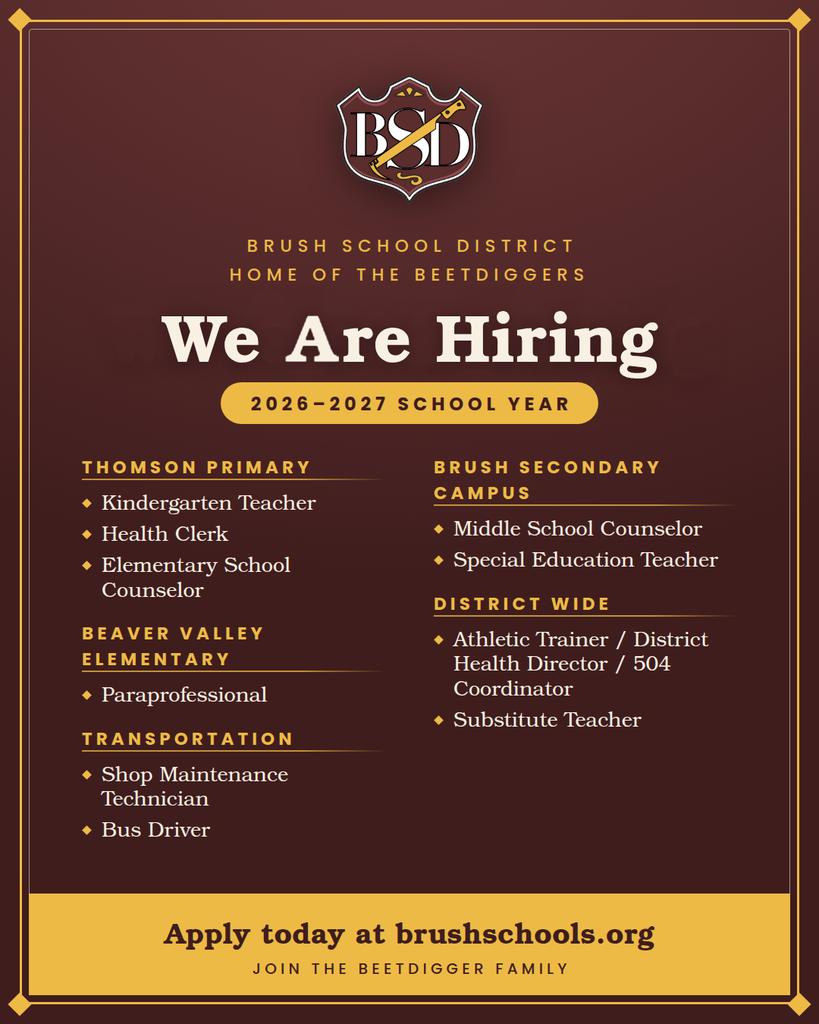 We are hiring flyer