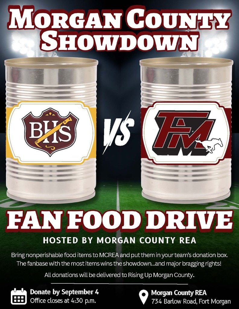 Morgan County REA Fan Food Drive