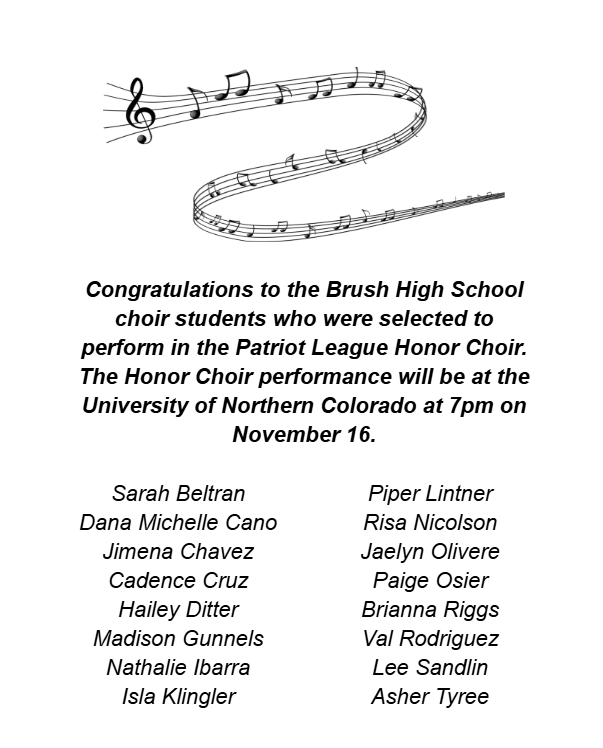 BHS Choir Students
