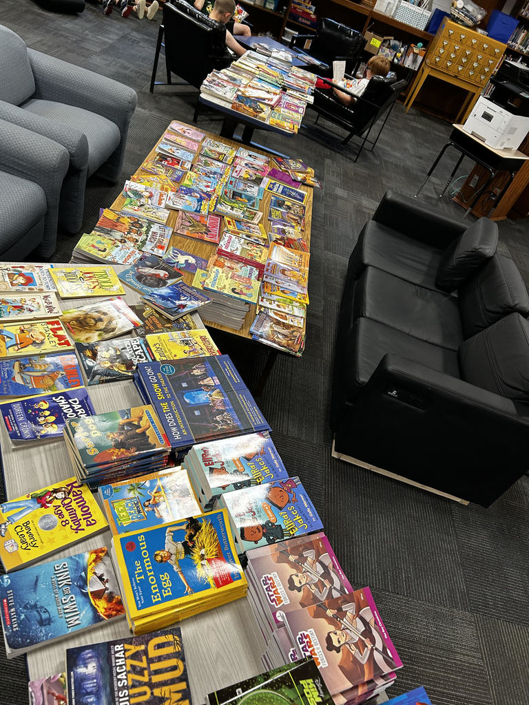Books laid out