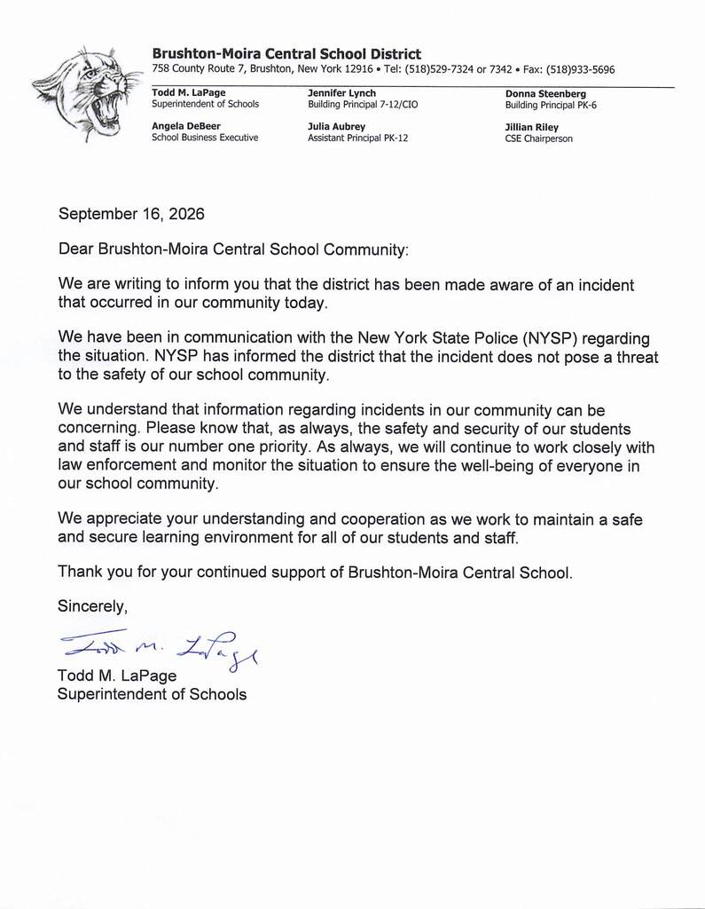 communityincidentletter