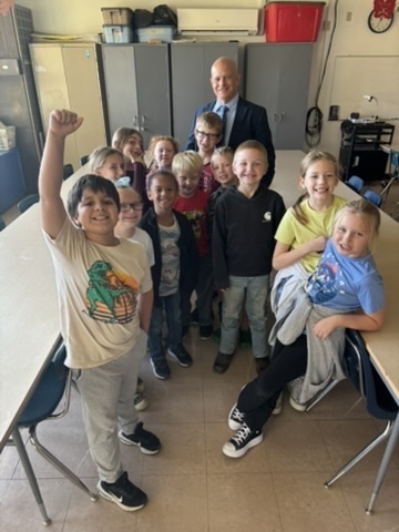 Mr. Weld and OUR students 💙