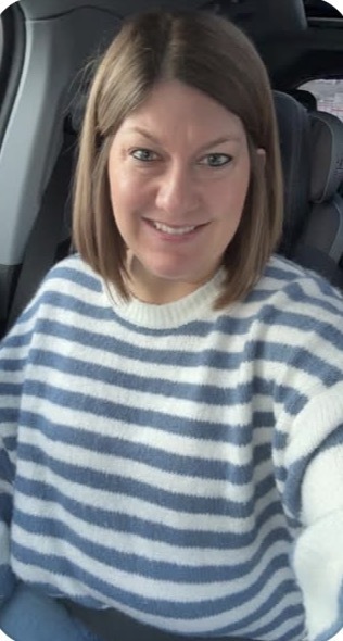 Kelsey - Raider blue and white! 