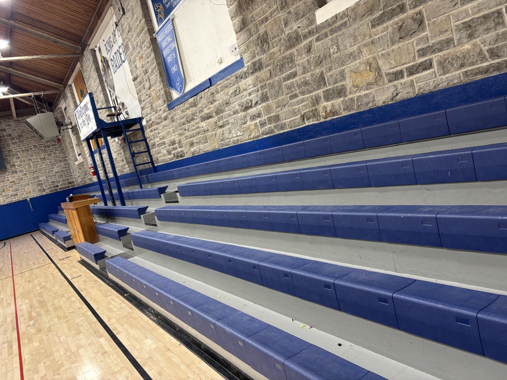 Clean bleachers