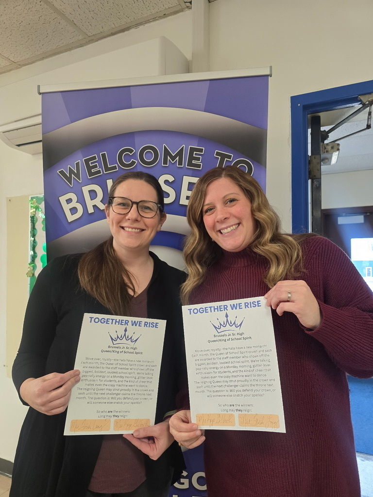 Mrs. Gilbreth and Mrs. Long - Queens of School Spirit