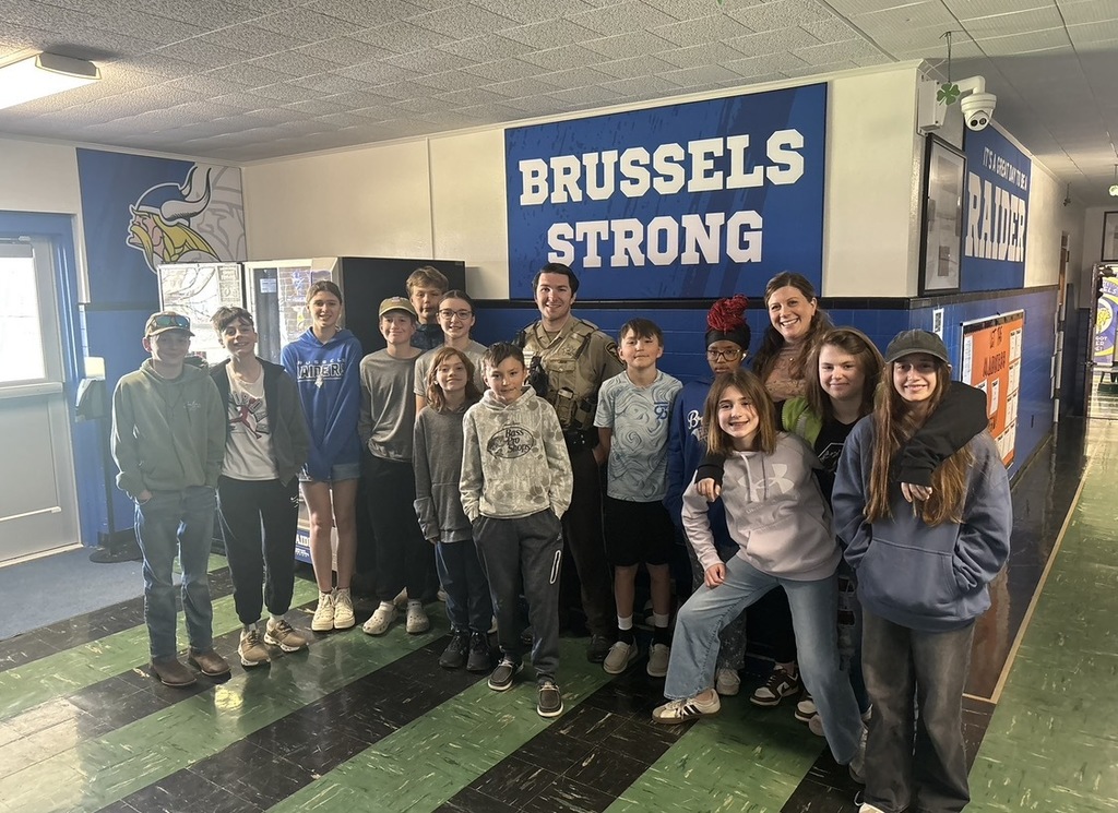 Deputy McCall and Brussels students