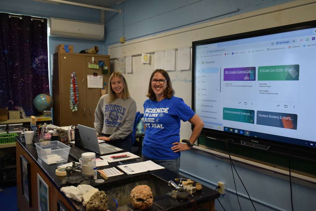 Miss Leila and Mrs. Manker 