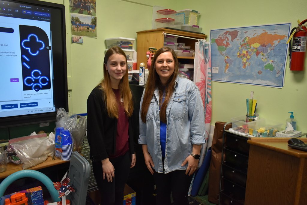 Miss Audrina and Mrs. Hartle - English teachers. 