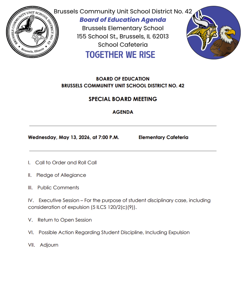 Special Board Meeting Notice