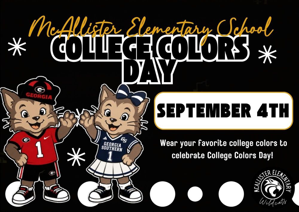 College Colors Day-Sept. 4th