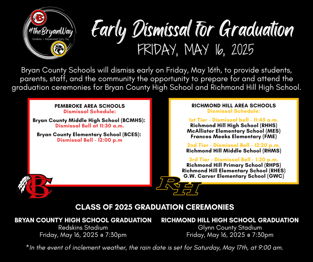Early Dismissal for Graduation