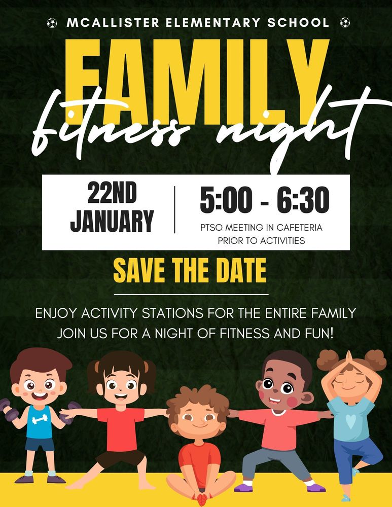 Family Fitness Night: January 22nd