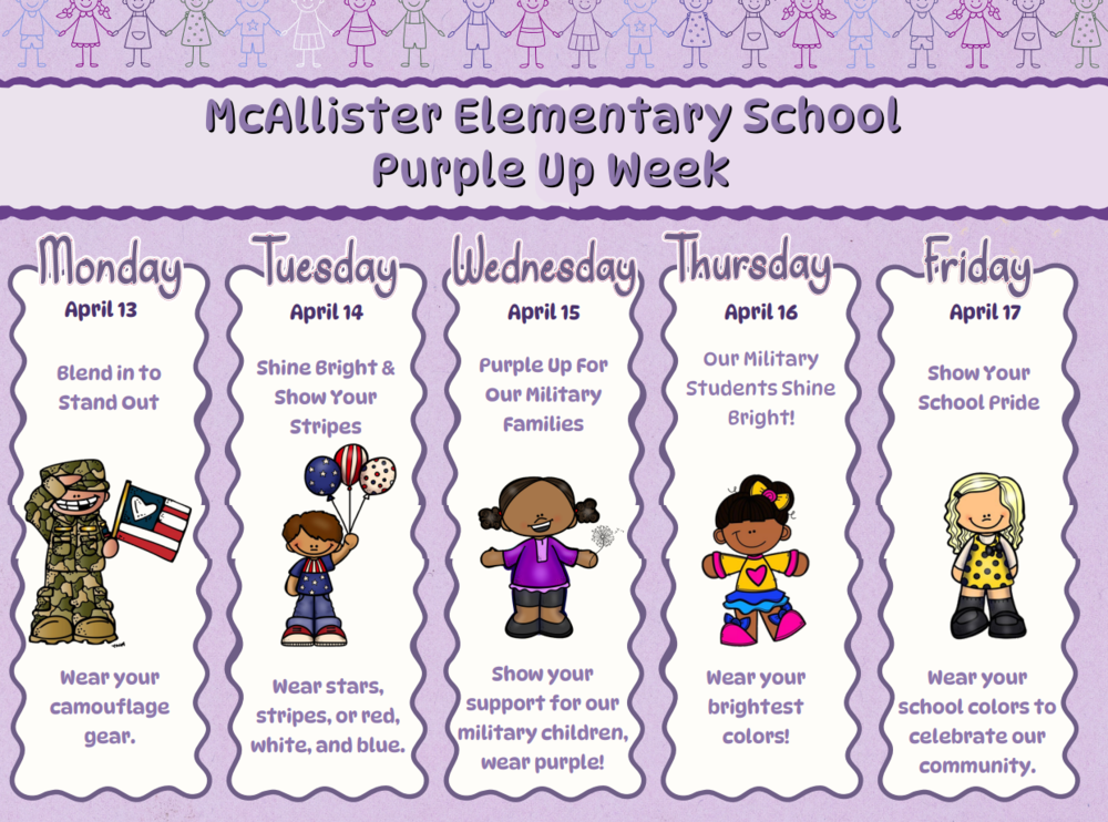 Purple Up Spirit Week 2026