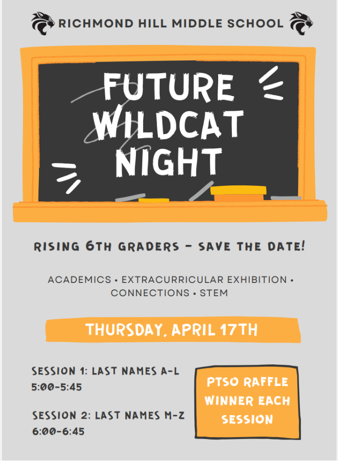 Future Wildcat Night at RHMS 4/17